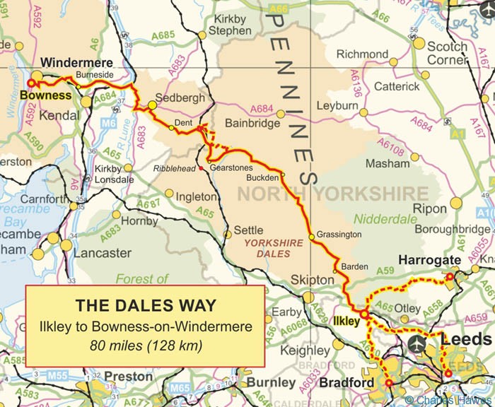 Charles Hawes (And friends) walks the Dales Way from Ilkley to Bowness